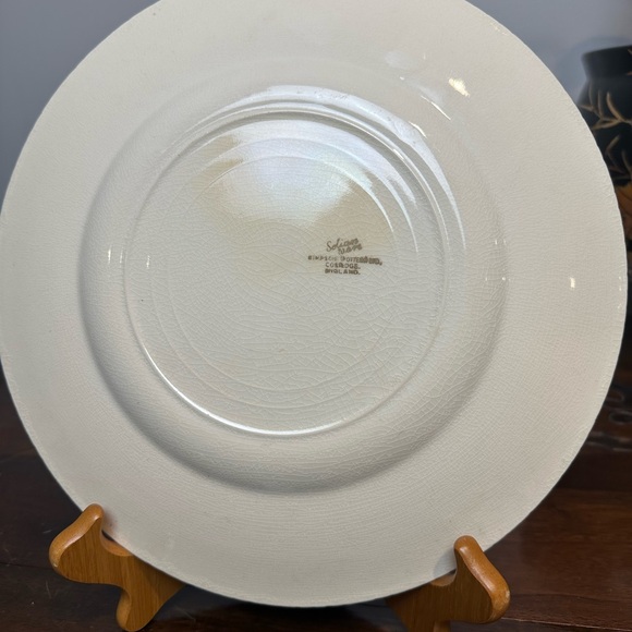 Solian Ware Simpson Potters Green Floral Dinner Plate VTG - Picture 12 of 12